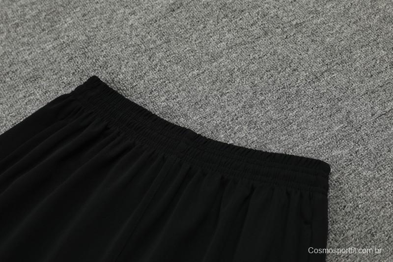 24/25 Manchester United Black Short Sleeve Jeresy+Shorts