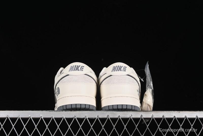 Nike SB Dunk Low The North Face Collaboration - Cement Grey Pig Anniversary High-End Custom Low-Top Casual Skate Shoes - XX2025-326