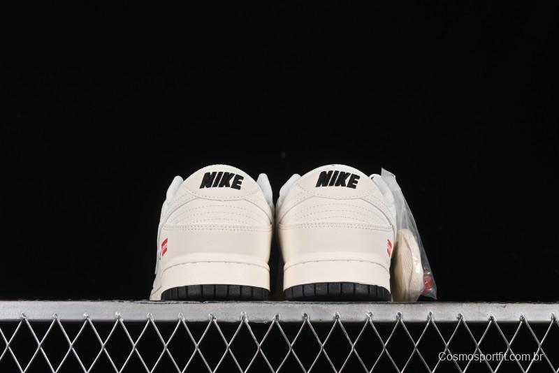Nike SB Dunk Low Supreme Collaboration - Double Swoosh Dual Color Anniversary High-End Custom Low-Top Casual Skate Shoes - BB8675-112