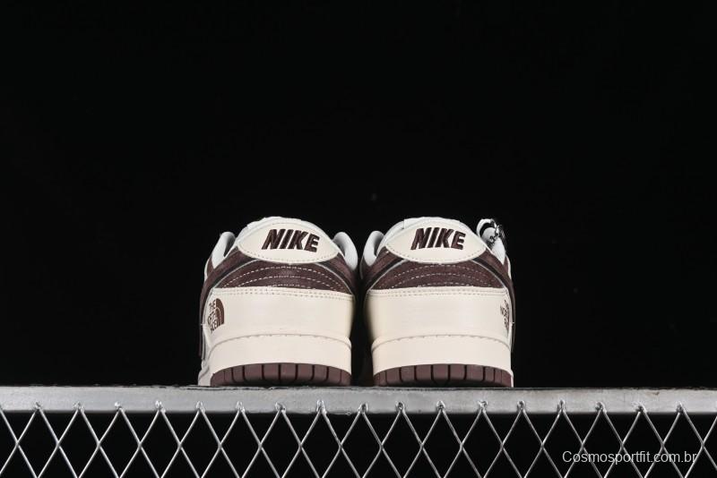 Nike SB Dunk Low The North Face Collaboration Anniversary Edition Premium Custom Low-Top Casual Skate Shoes - DQ1098-515