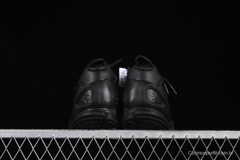 Men's All-Black Premium Leather Sneakers – Sleek & Versatile Design
